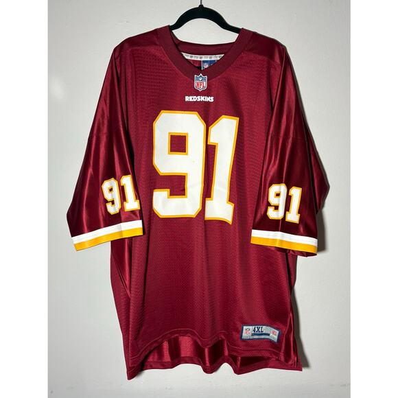 Vintage Washington Redskins Ryan Kerrigan #91 NFL Pro Line Burgundy Jersey 4XL-B - Picture 2 of 11
